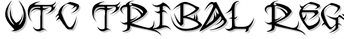 VTC Tribal Regular font